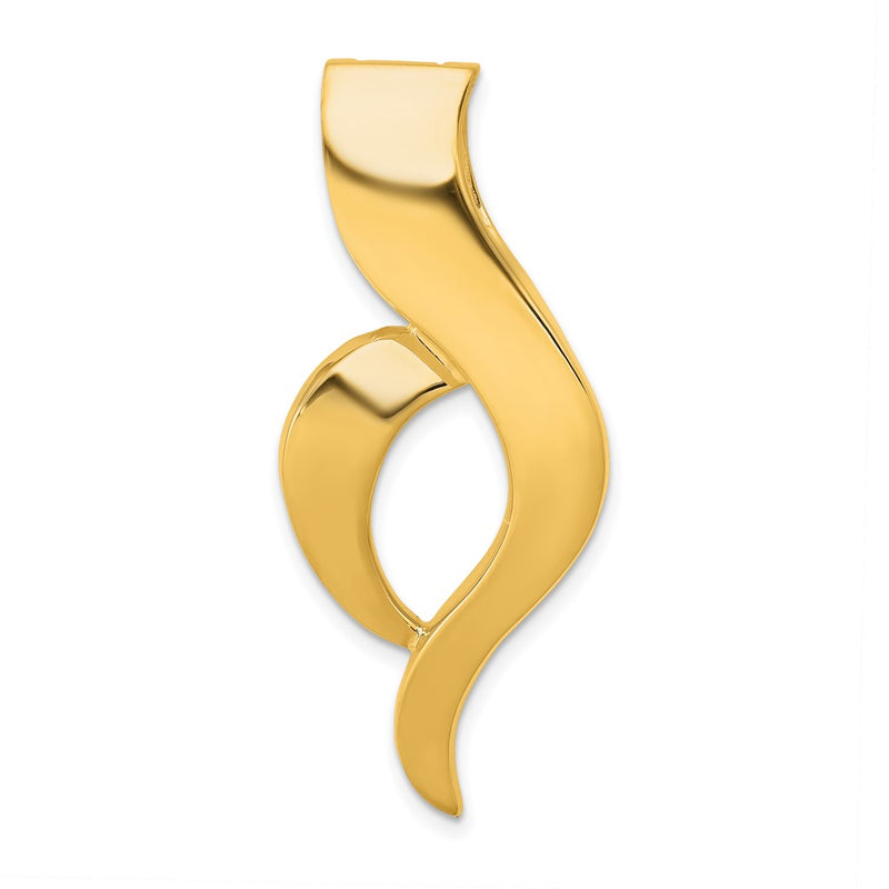 10K Yellow Gold 10K Fancy Omega Slide