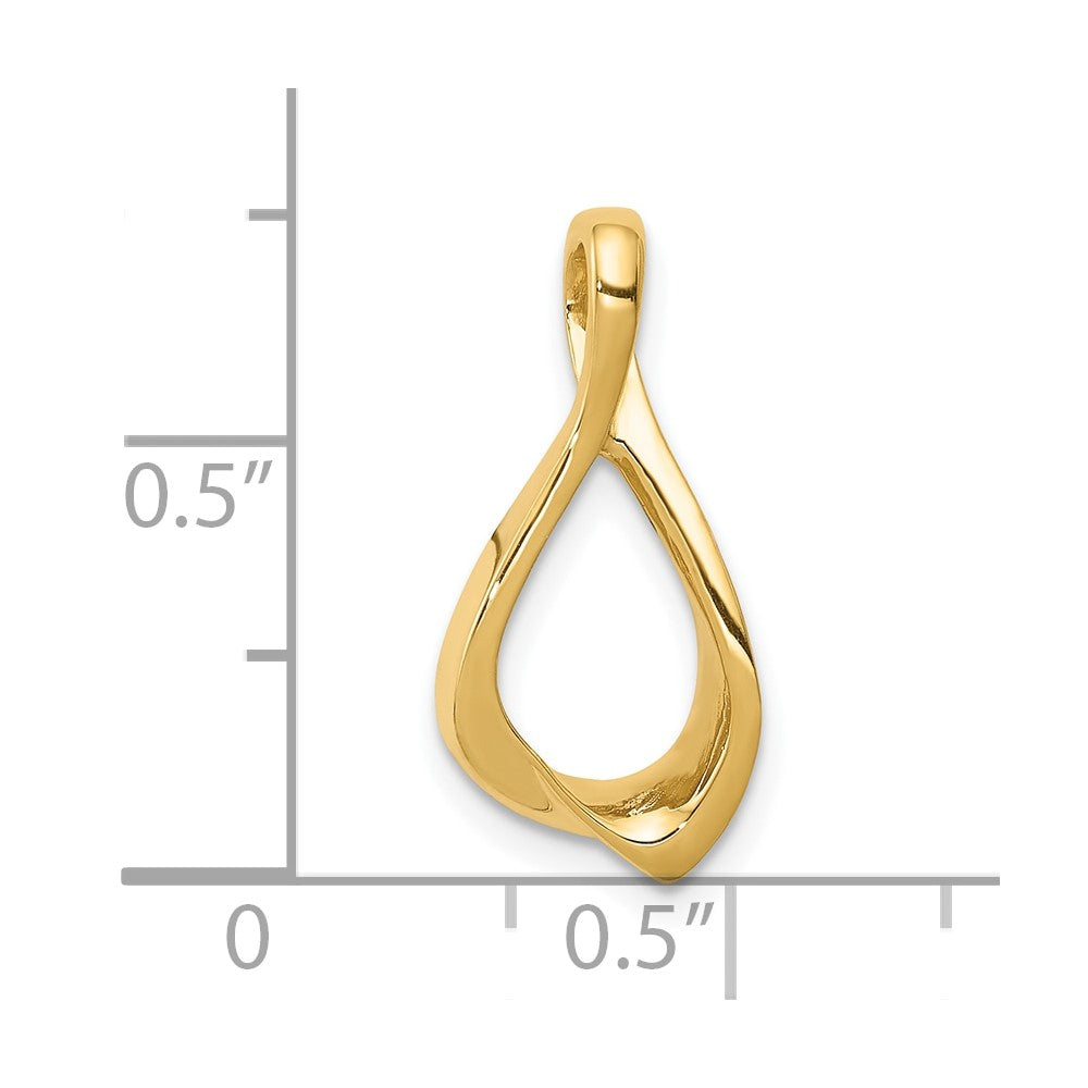 10K Yellow Gold 10K Chain Slide Omega