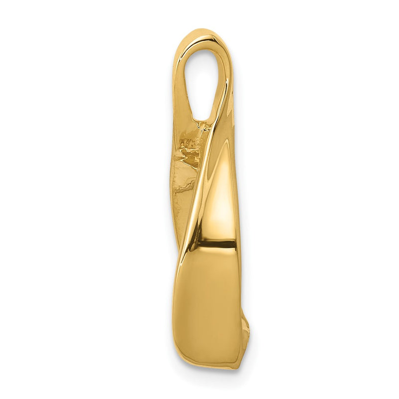 10K Yellow Gold 10K Fits Up To 2mm Omega, 4mm Reversible, Omega Slide