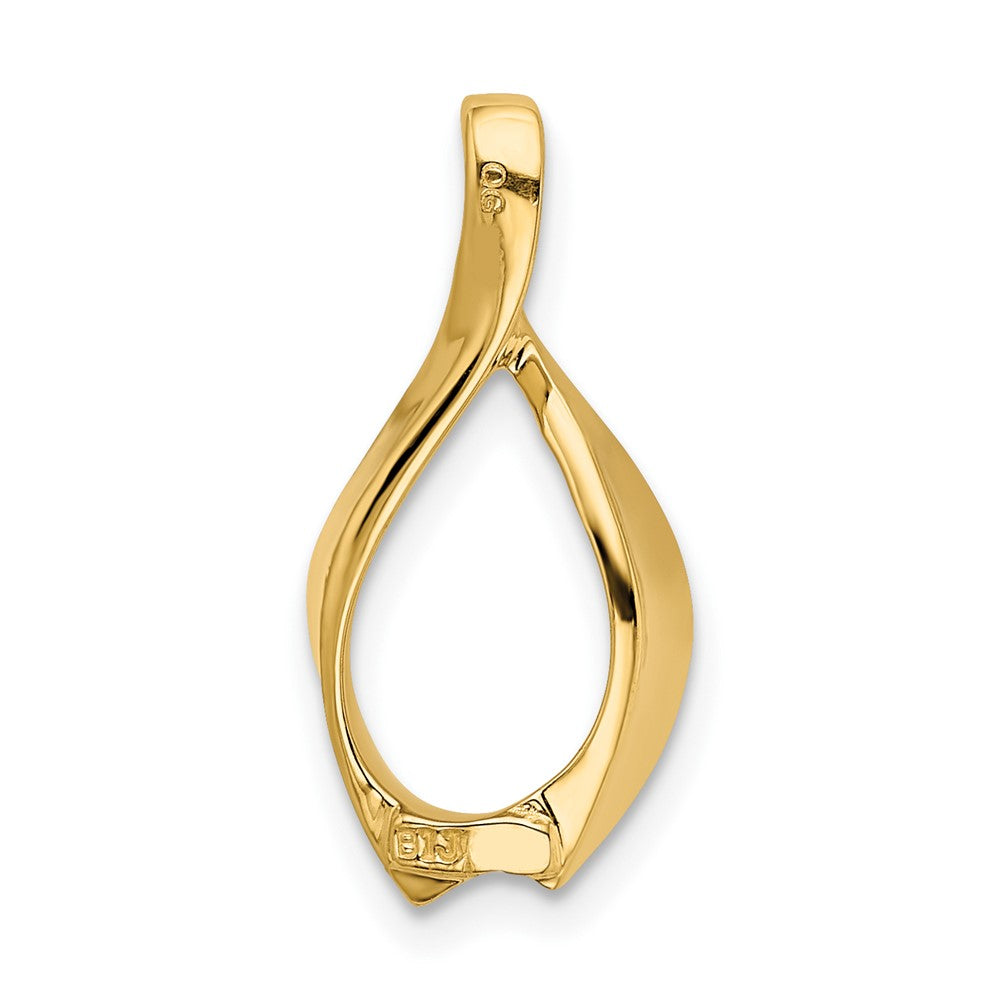 10K Yellow Gold 10K Fits Up To 2mm Omega, 4mm Reversible, Omega Slide