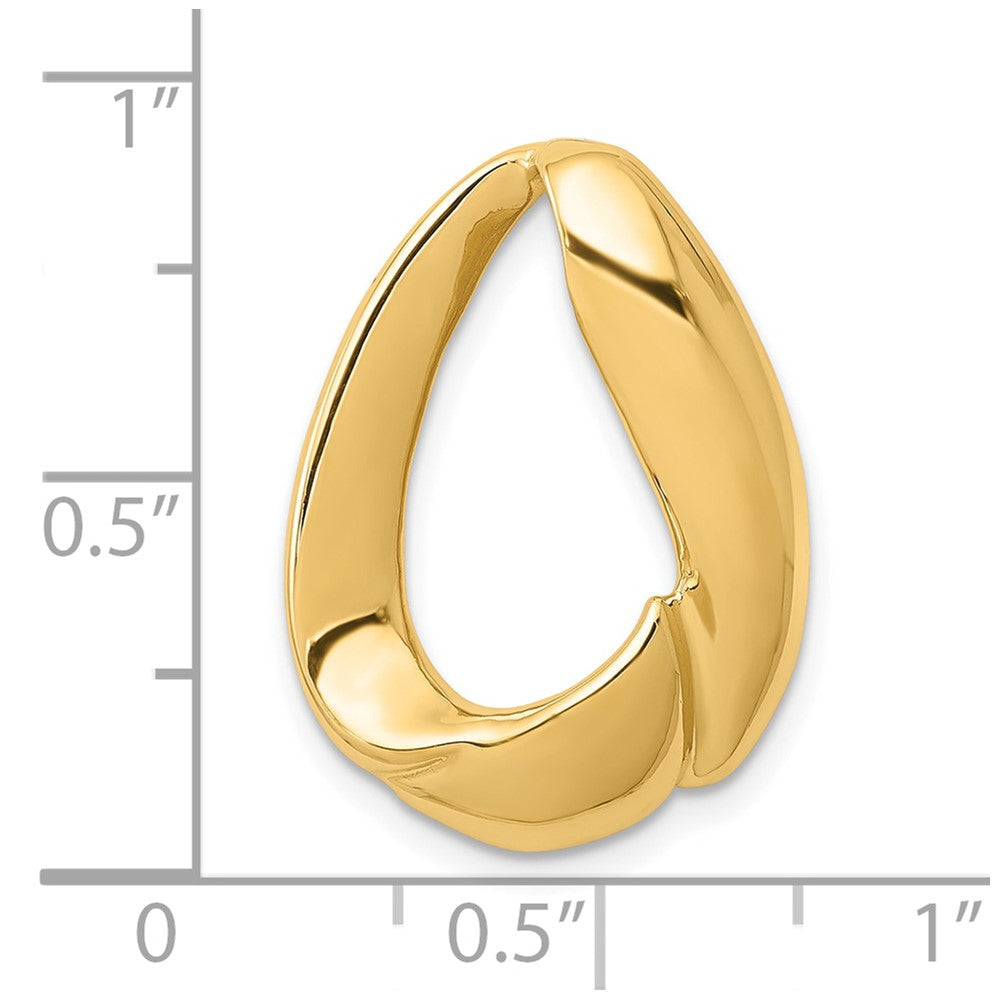 10K Yellow Gold 10K Oval Slide
