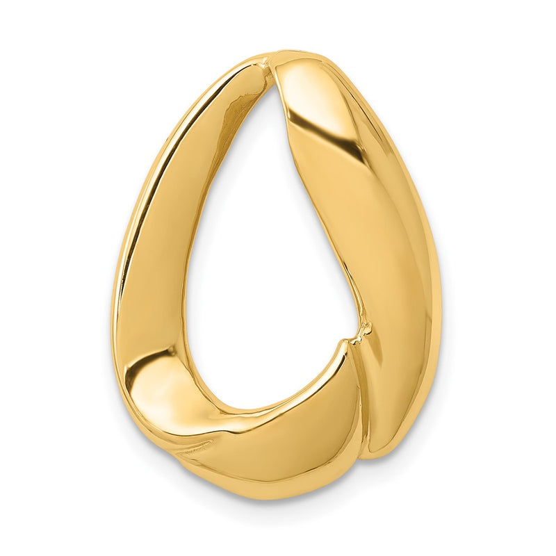 10K Yellow Gold 10K Oval Slide