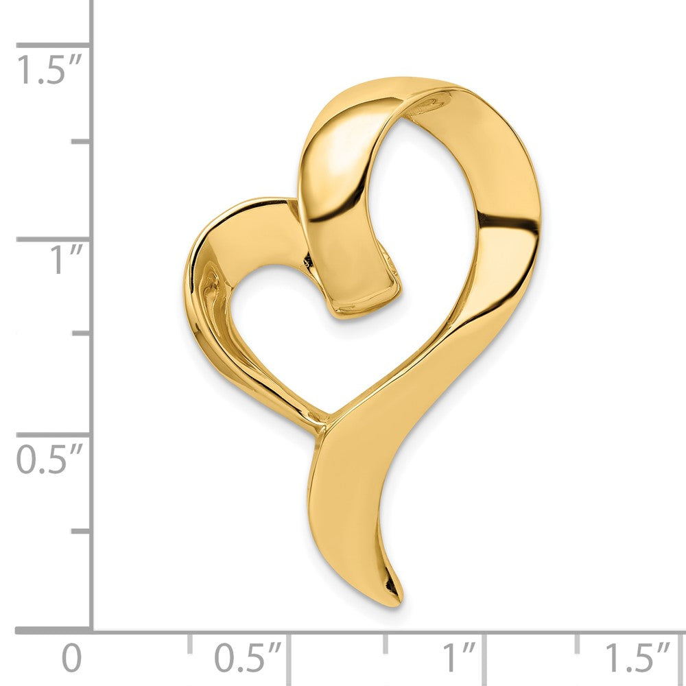 10K Yellow Gold 10K Heart Slide