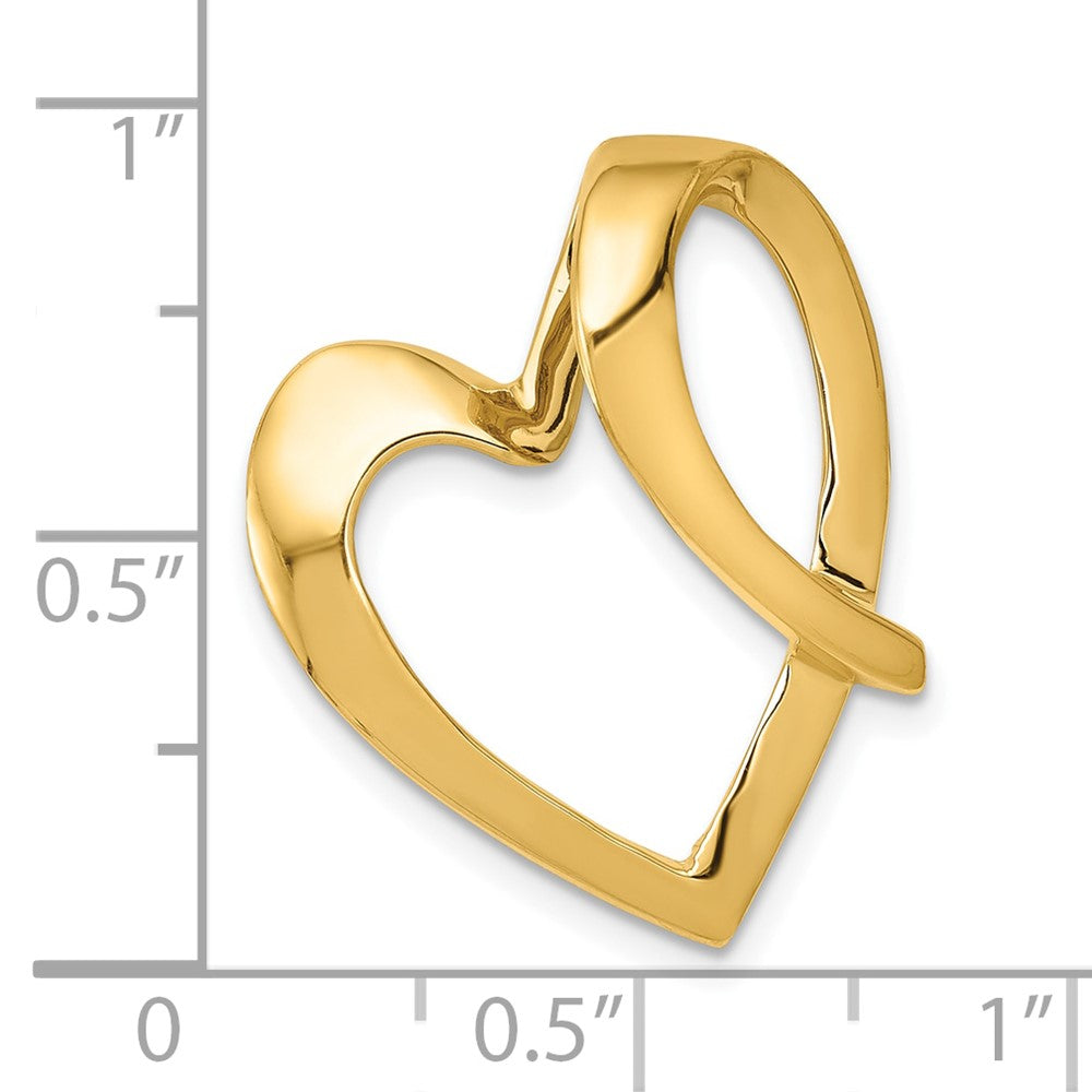 10K Yellow Gold 10K Heart Slide