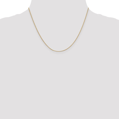 10K Yellow Gold .9mm Round Snake Chain
