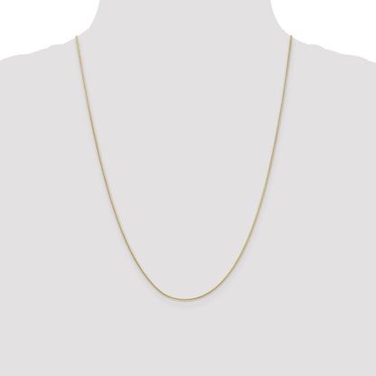 10K Yellow Gold .9mm Round Snake Chain