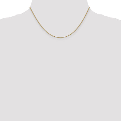 10K Yellow Gold 1.1mm Round Snake Chain