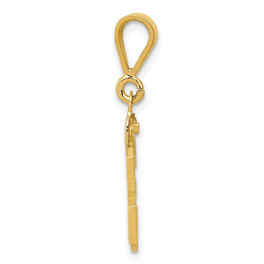 10K Yellow Gold Small Polished Number 33 Charm