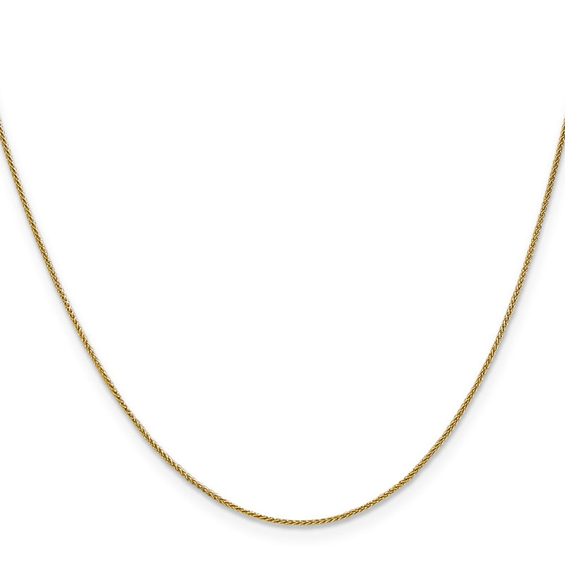 24 Inch 10K Yellow Gold .85mm Spiga Chain Necklace