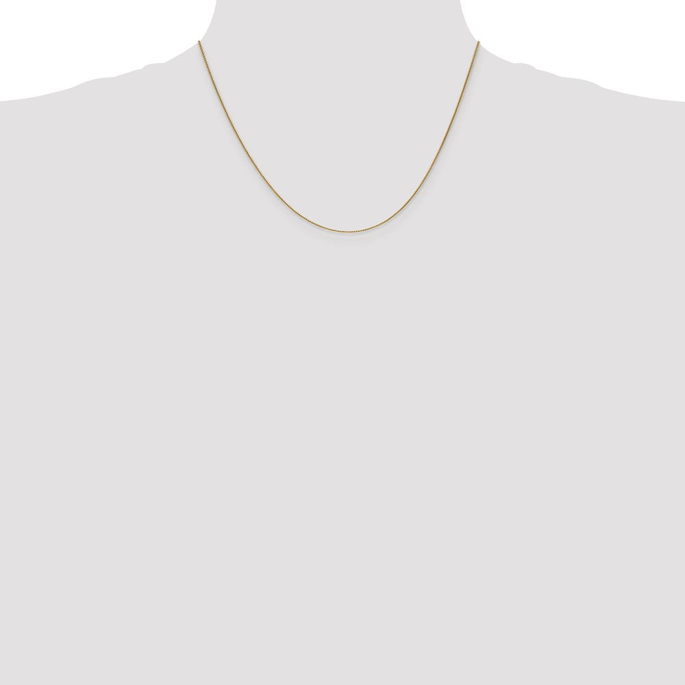 10K Yellow Gold .85mm Spiga Chain Necklace