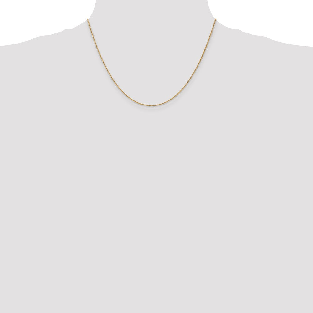 10K Yellow Gold 1.05mm Spiga Chain Necklace