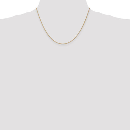 10K Yellow Gold 1.05mm Spiga Chain Necklace