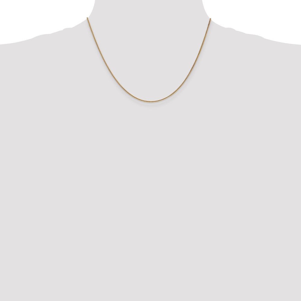 10K Yellow Gold 1.25mm Spiga Chain Necklace