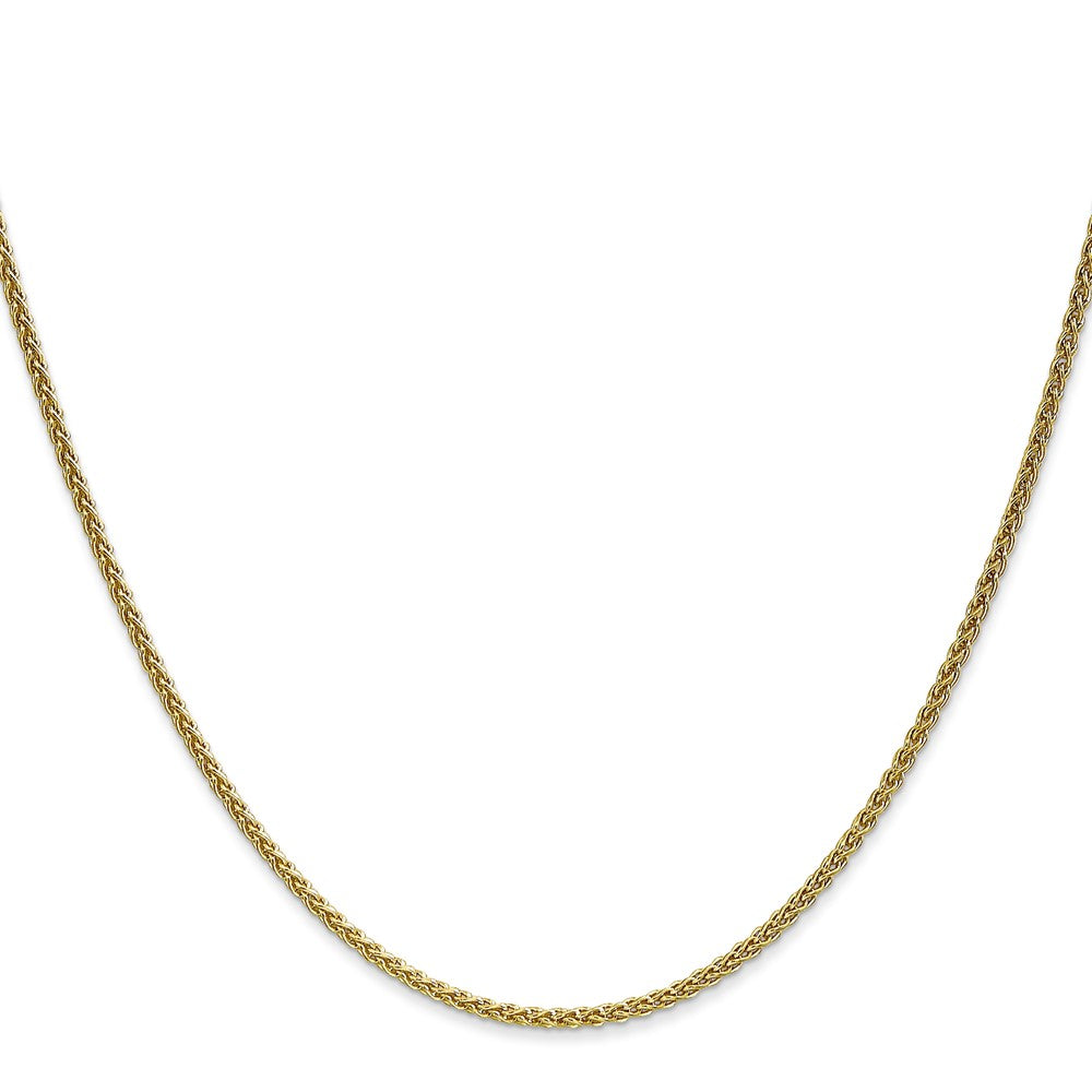 10K Yellow Gold 1.7mm Spiga Chain Necklace