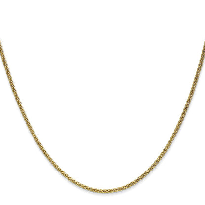 10K Yellow Gold 1.7mm Spiga Chain Necklace