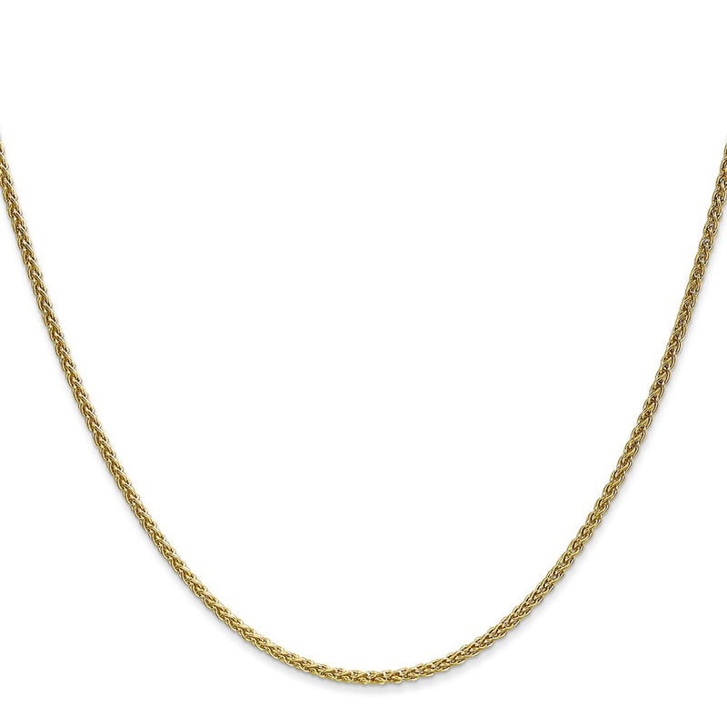 10K Yellow Gold 1.7mm Spiga Chain Necklace