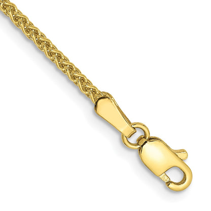 10K Yellow Gold 1.7mm Spiga Chain Bracelet
