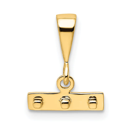 10K Yellow Gold 10Ky Casted Small Polished Top Charm