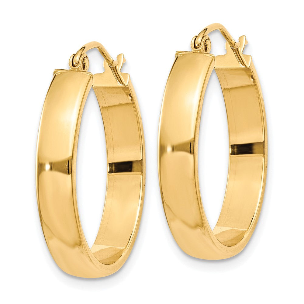 10K Yellow Gold Polished Hoop Earring