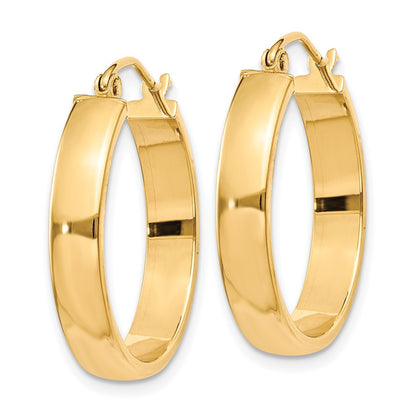 10K Yellow Gold Polished Hoop Earring