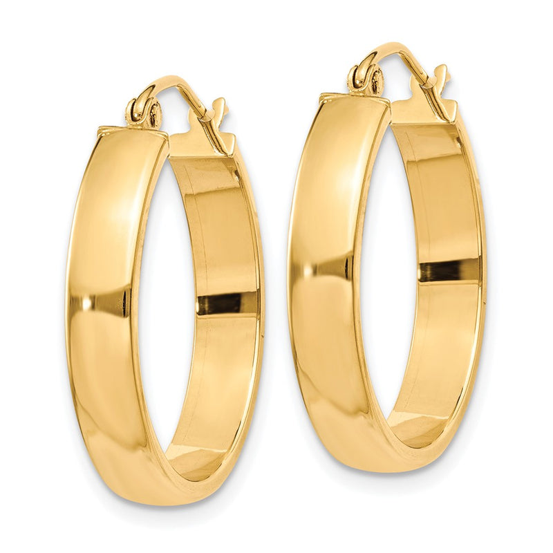 10K Yellow Gold Polished Hoop Earring