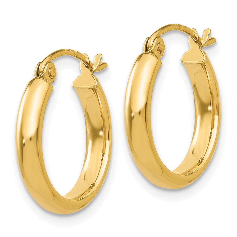 10K Yellow Gold Polished Hoop Earring
