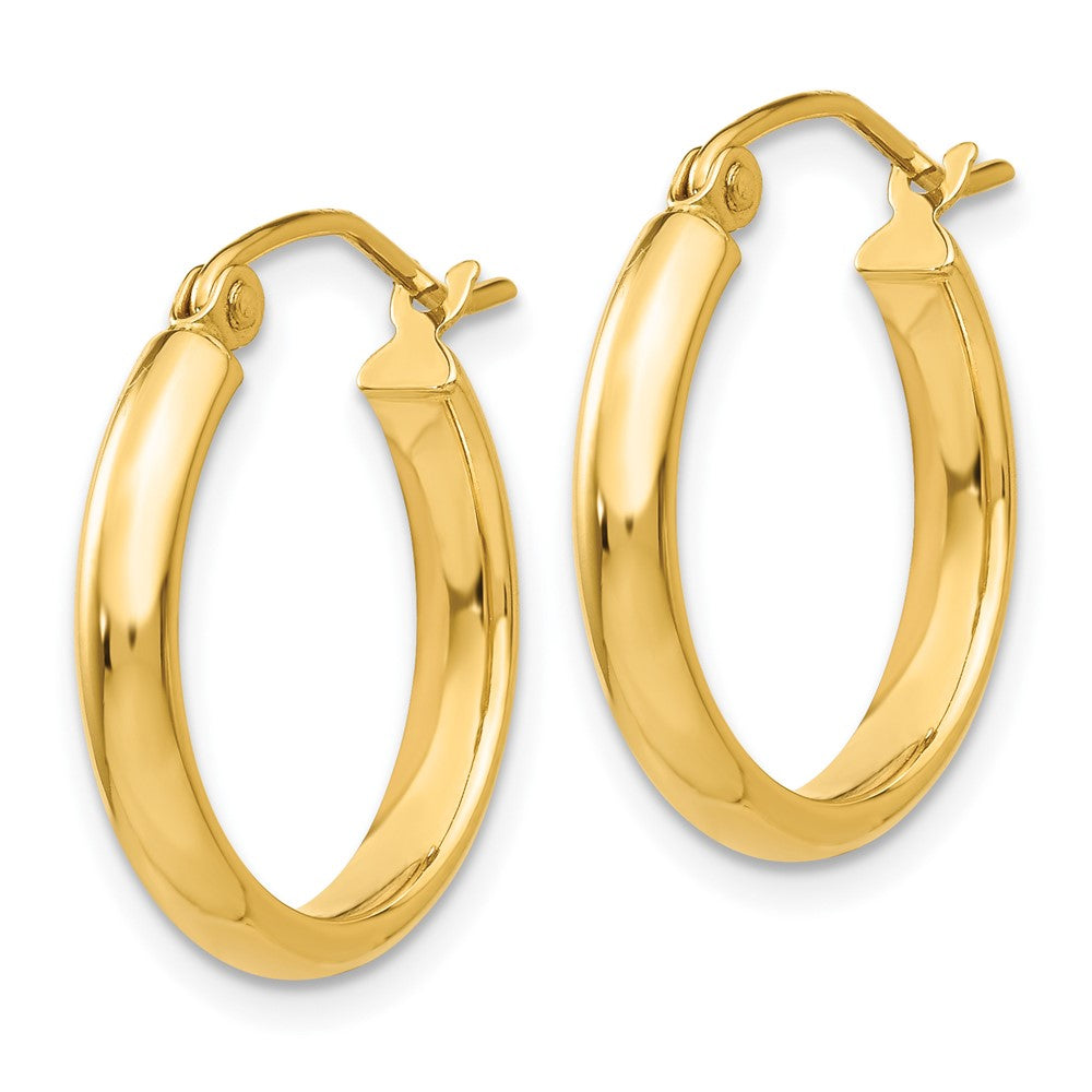10K Yellow Gold Polished Hoop Earring