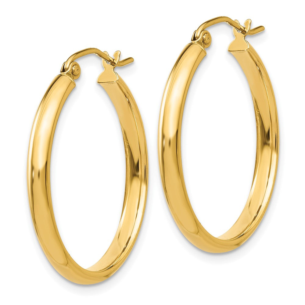 10K Yellow Gold Polished Hoop Earring