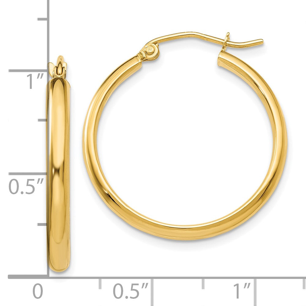 10K Yellow Gold Polished Hoop Earring