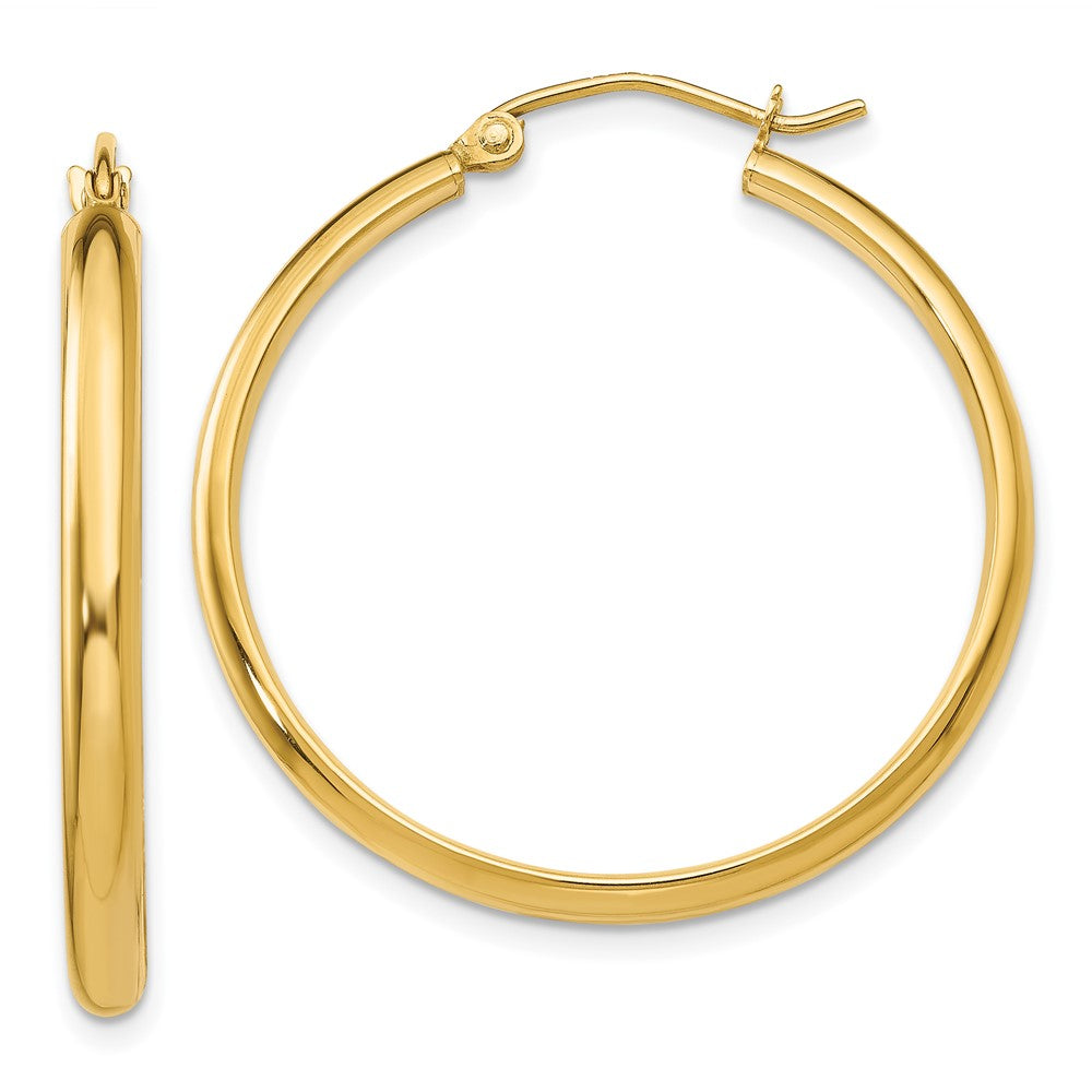 10K Yellow Gold Polished Hoop Earring