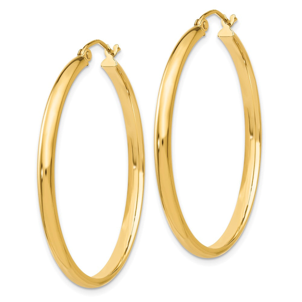 10K Yellow Gold Polished Hoop Earring