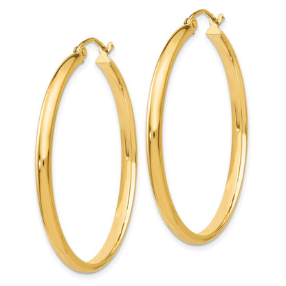 10K Yellow Gold Polished Hoop Earring
