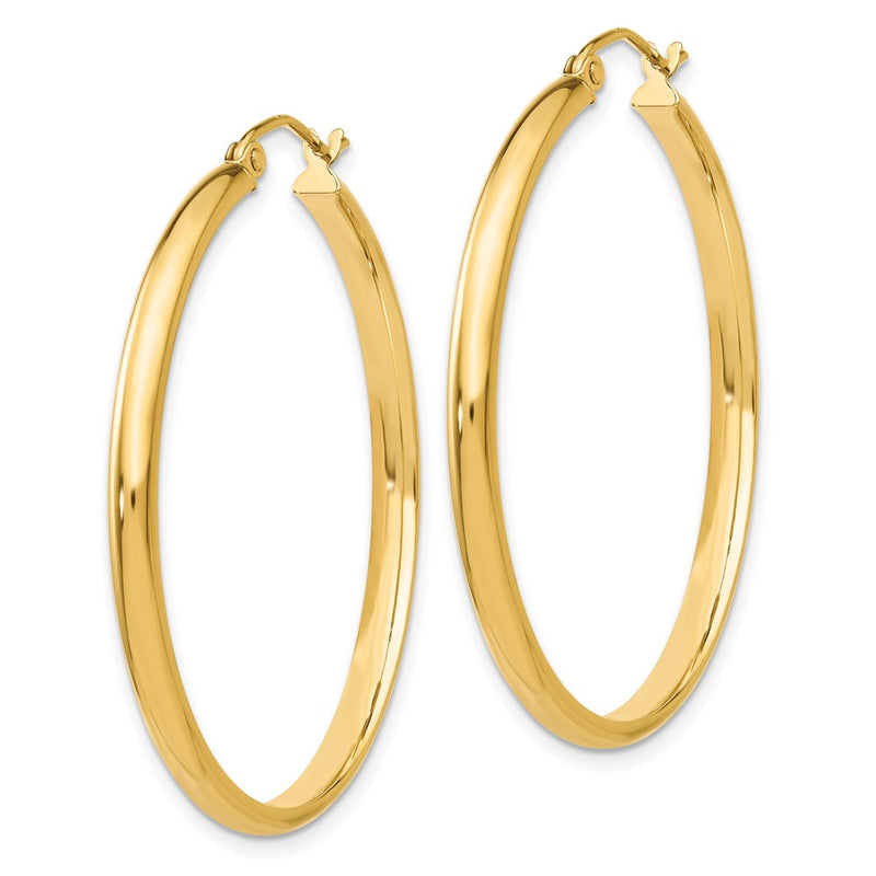 10K Yellow Gold Polished Hoop Earring