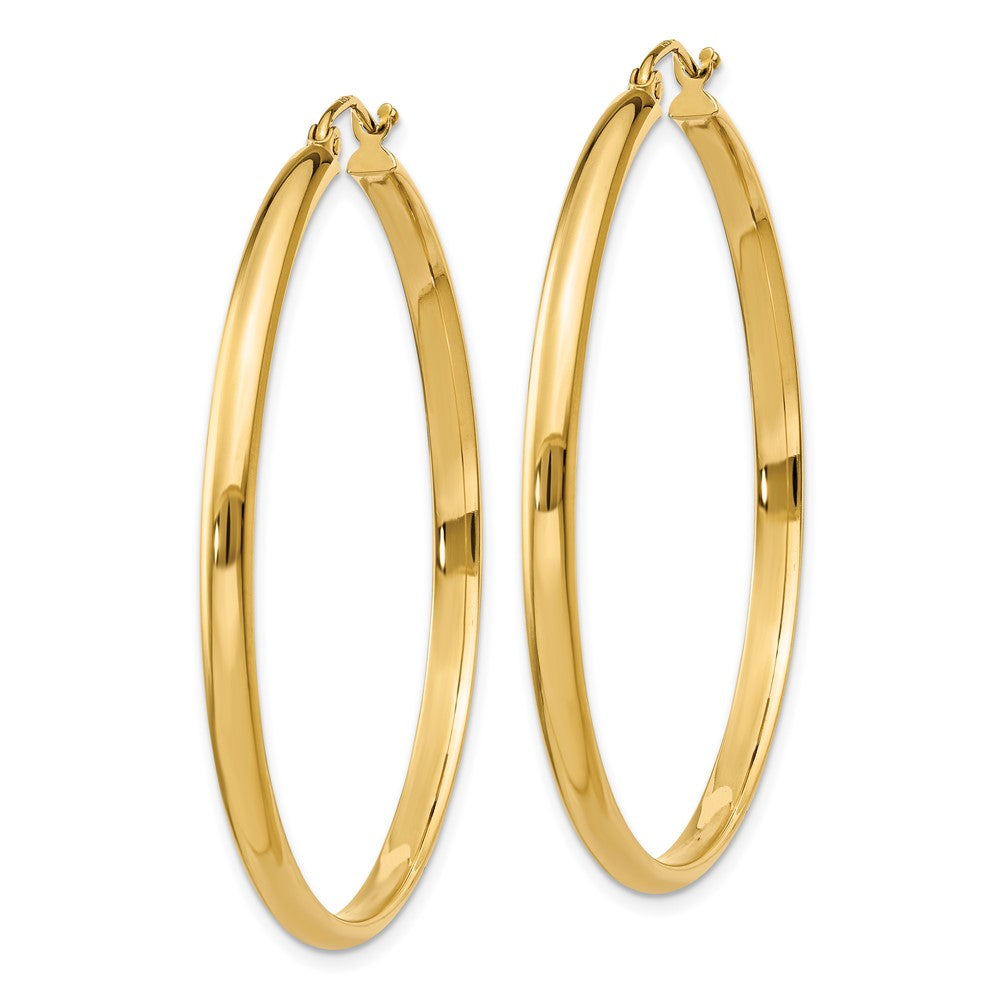 10K Yellow Gold Polished Hoop Earring