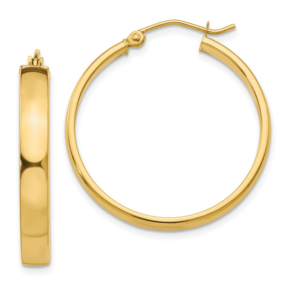10K Yellow Gold Polished Hoop Earring
