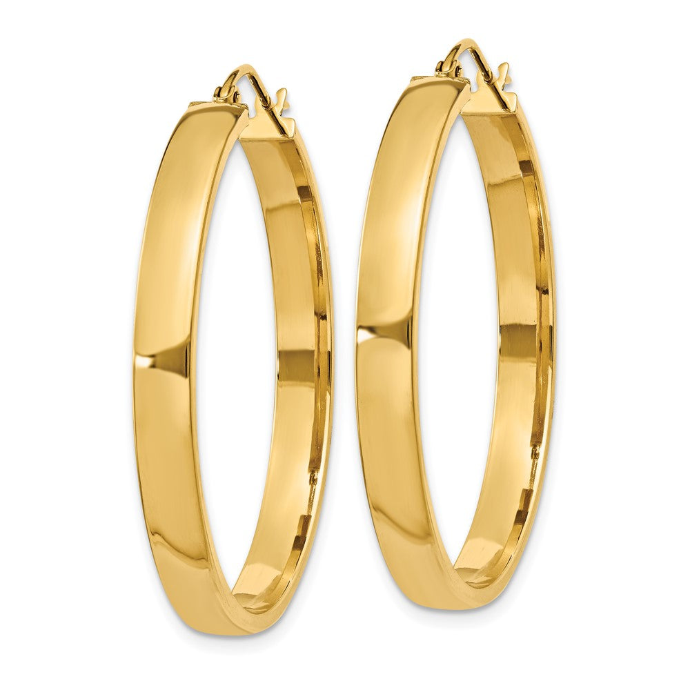10K Yellow Gold Polished Hoop Earring