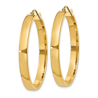 10K Yellow Gold Polished Hoop Earring