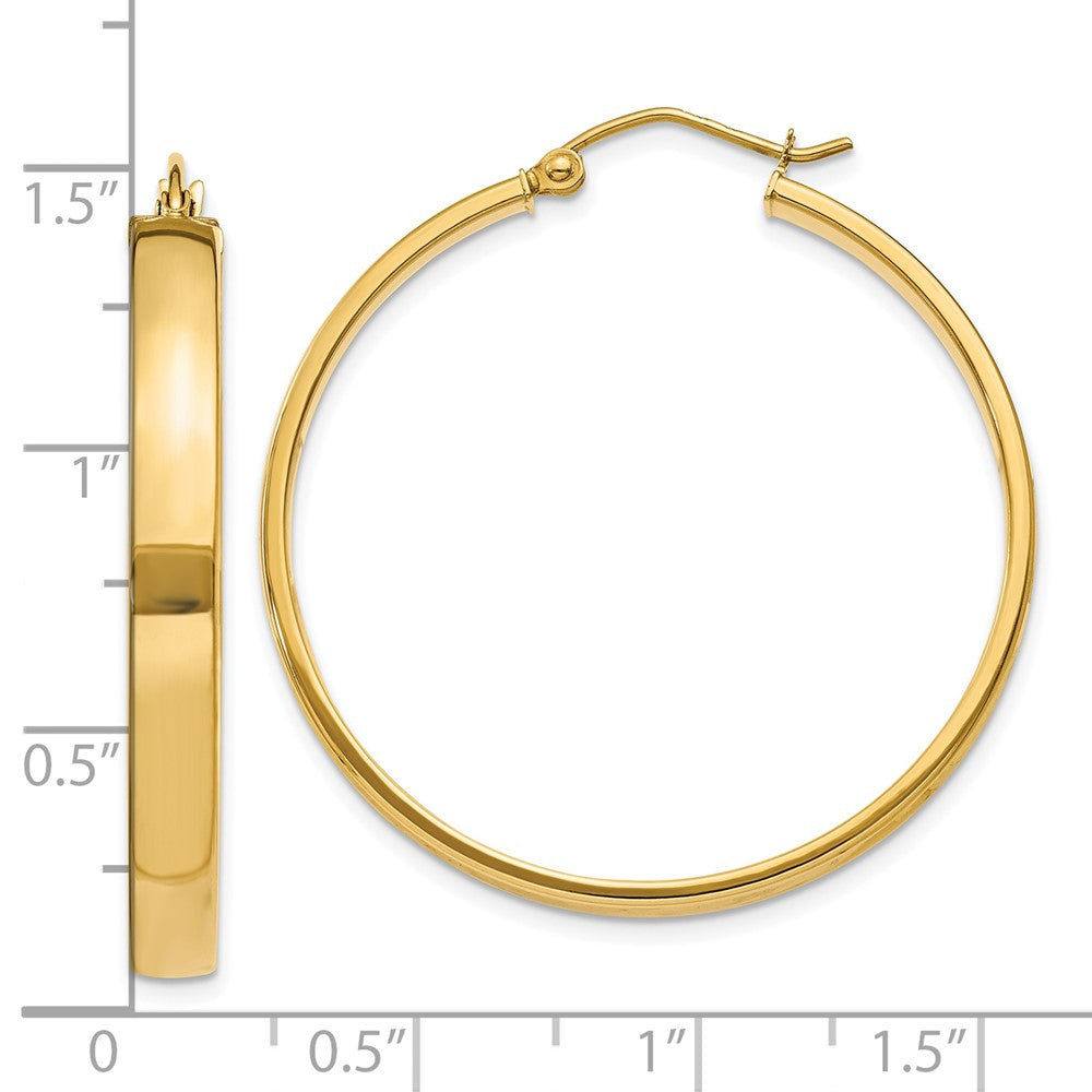 10K Yellow Gold Polished Hoop Earring