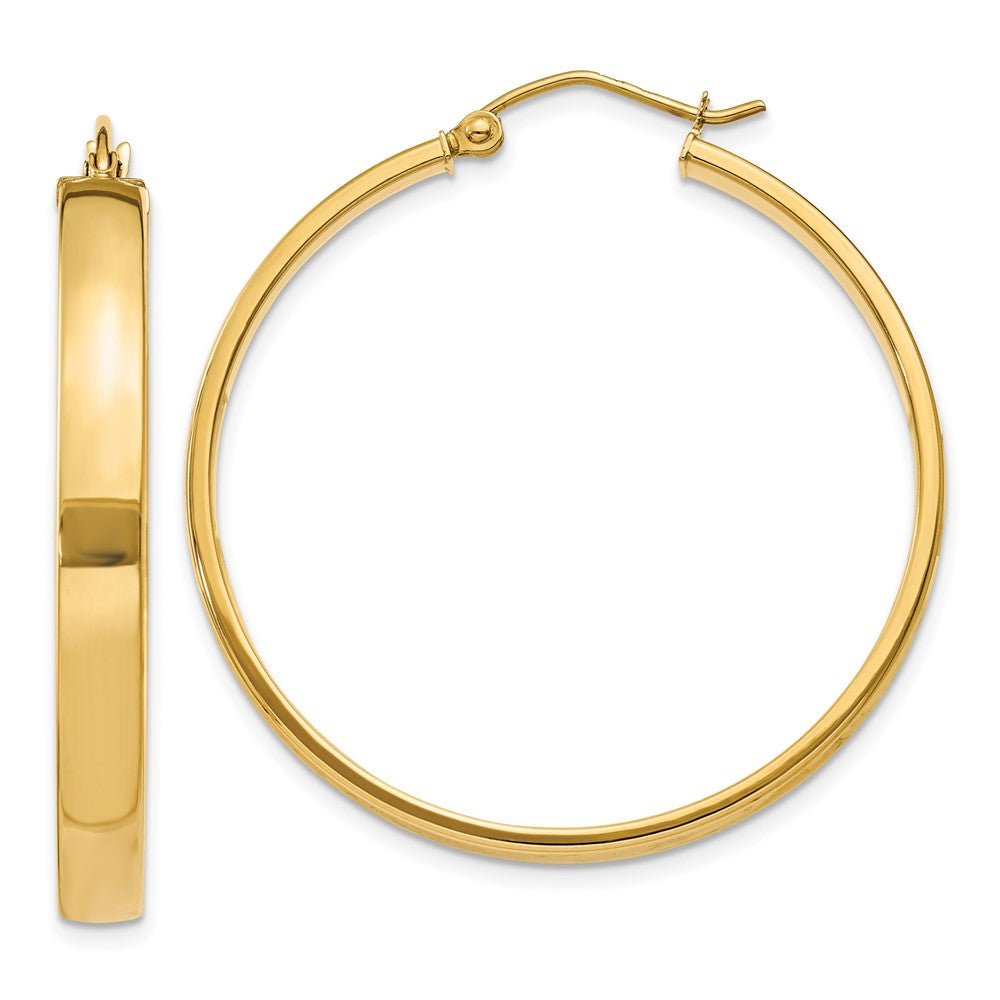 10K Yellow Gold Polished Hoop Earring