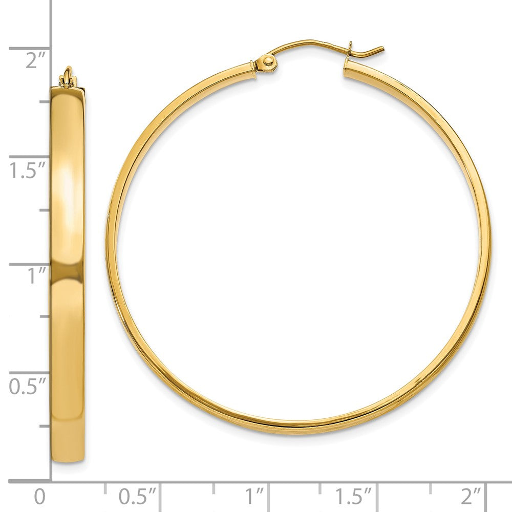 10K Yellow Gold Polished Hoop Earring