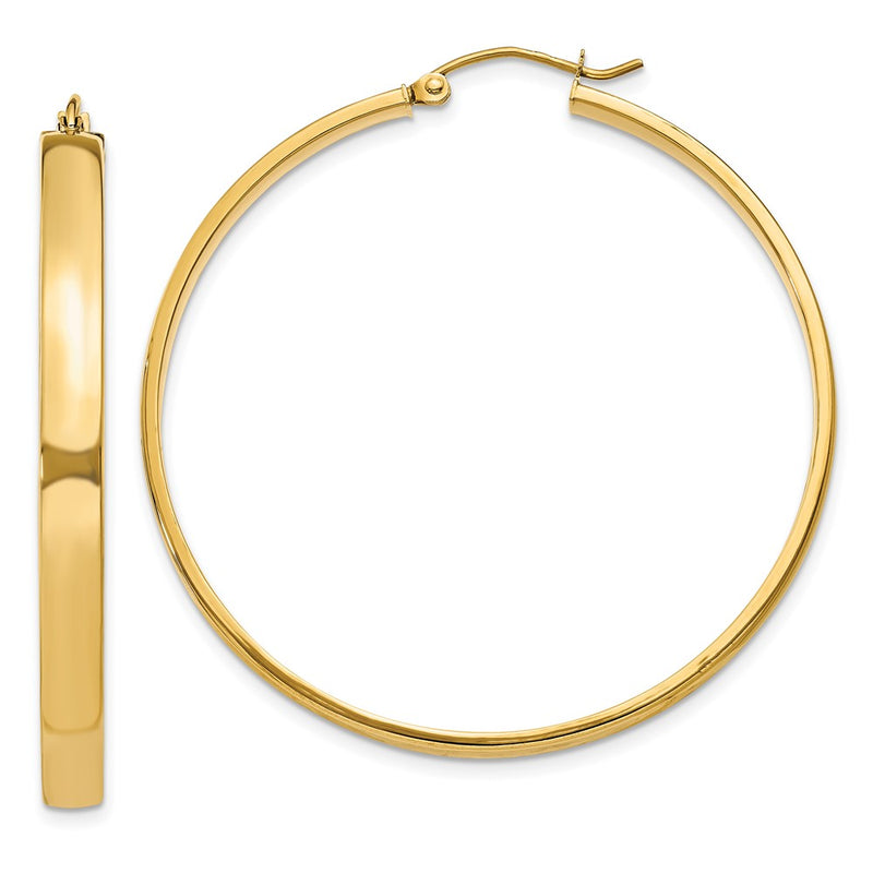 10K Yellow Gold Polished Hoop Earring