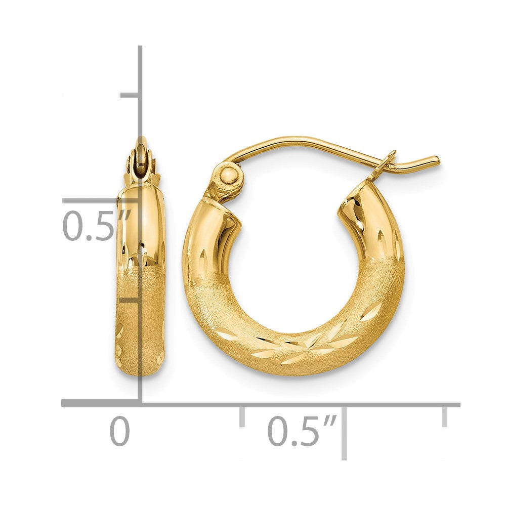 10k-yellow-gold-satin-diamond-cut-3mm-round-hoop-earrings-5