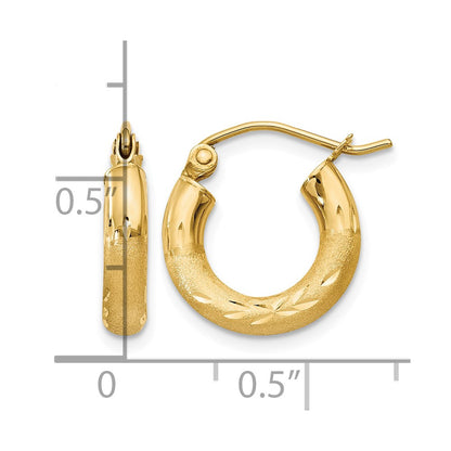 10k-yellow-gold-satin-diamond-cut-3mm-round-hoop-earrings-5