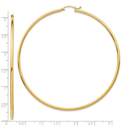 10K Yellow Gold Hoop Earrings