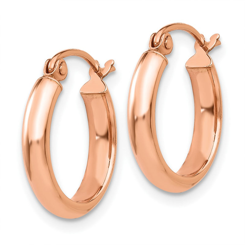 10K Rose Gold Hoop Earrings