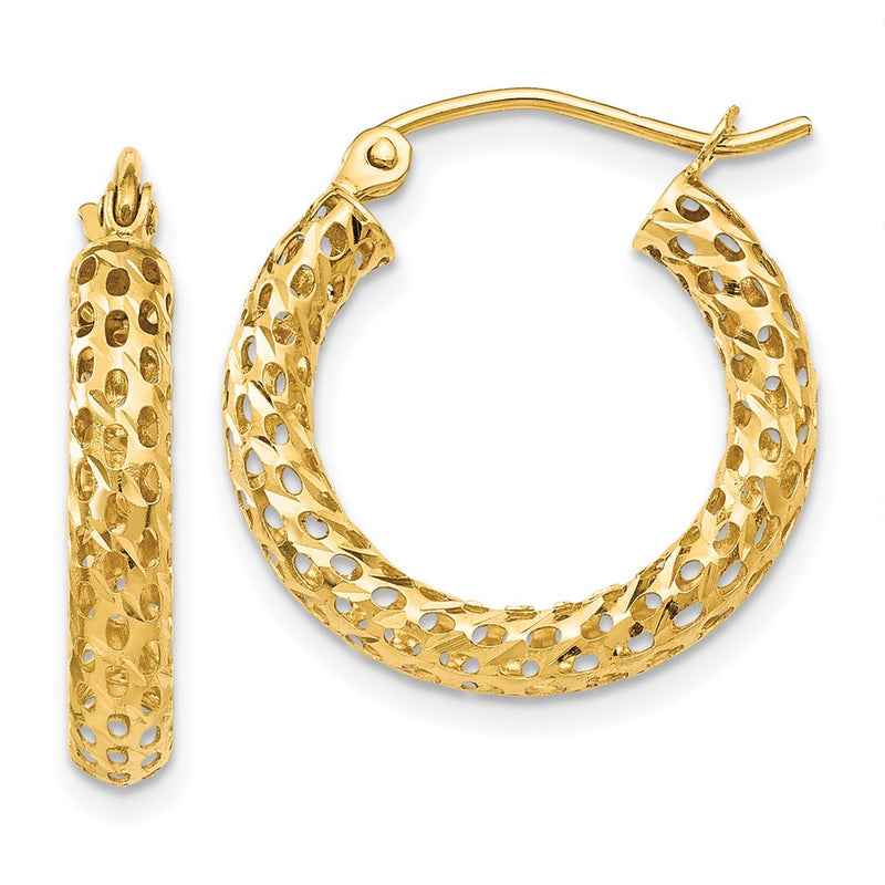10K Yellow Gold Hoop Earrings