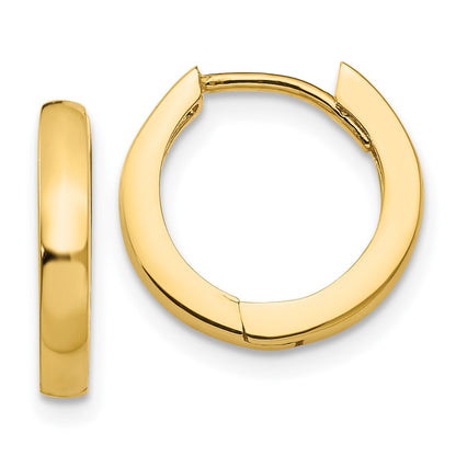 10K Yellow Gold 10K Hinged Hoop Earrings