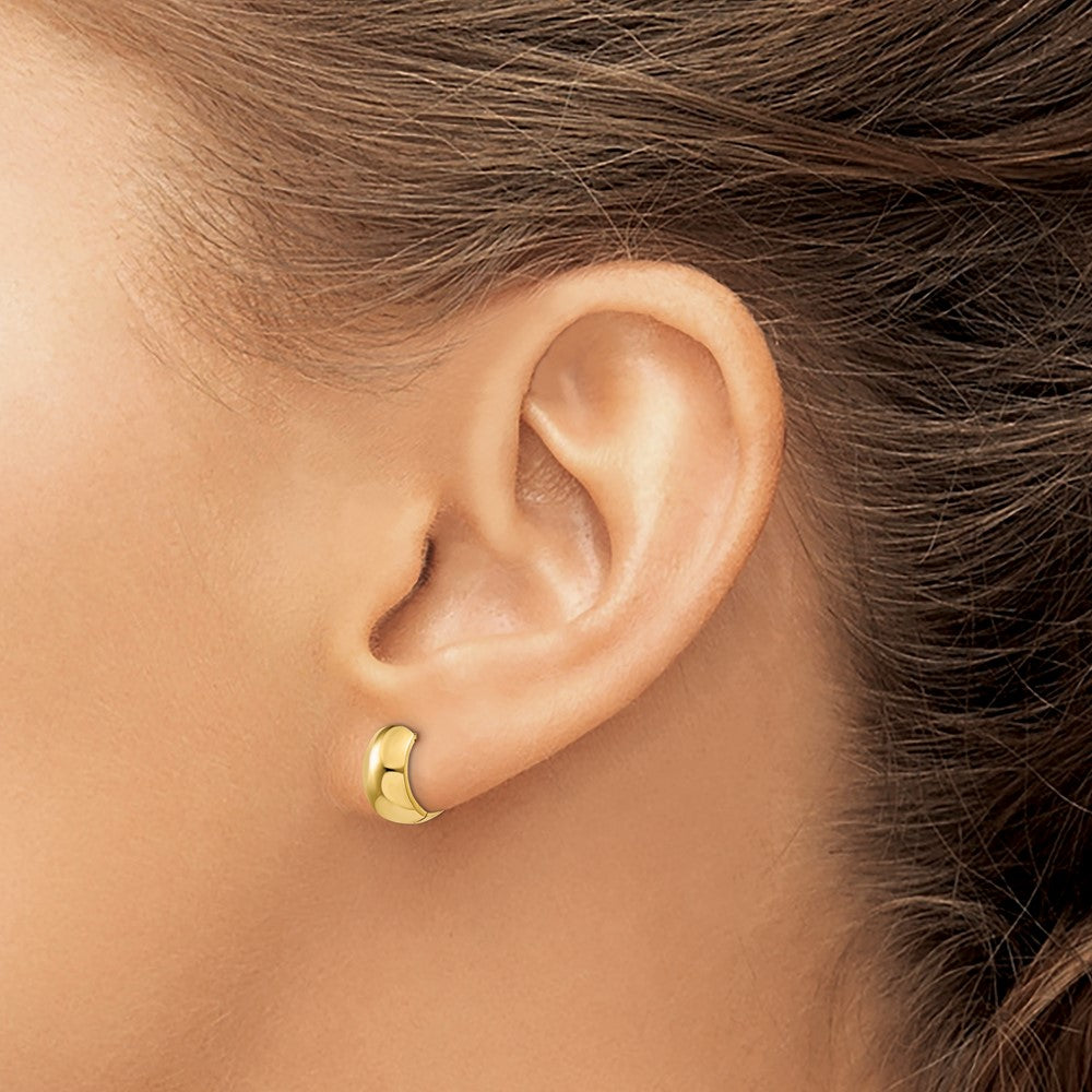 10K Yellow Gold 10K Hinged Hoop Earrings