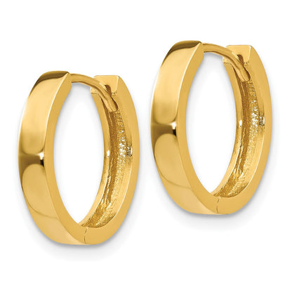 10K Yellow Gold 10K Hinged Hoop Earrings