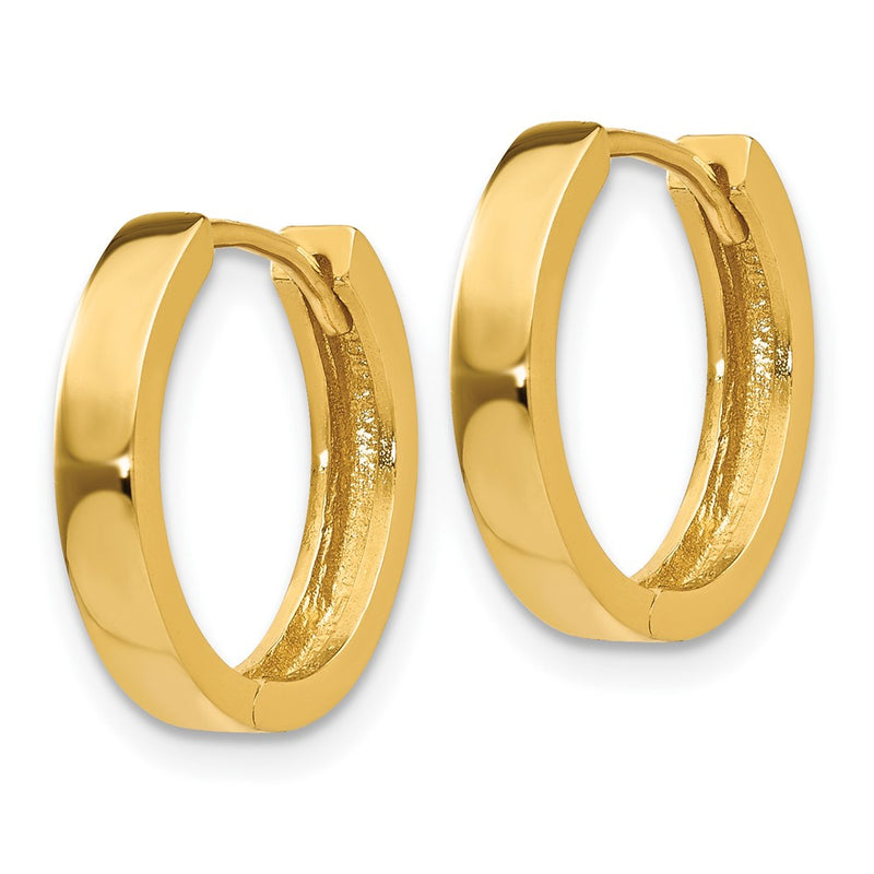10K Yellow Gold 10K Hinged Hoop Earrings
